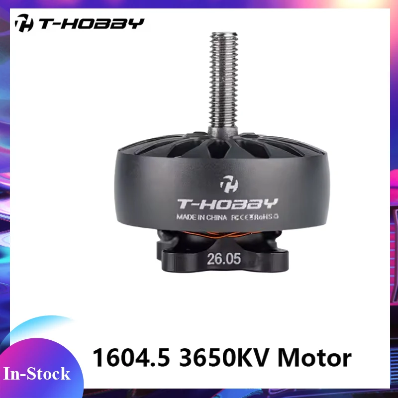 T-HOBBY X IT'S FPV 1604.5 3650KV Motor, 3mm Titanium Through-Shaft & 7075 Unibell for 3.5' Freestyle Cinewhoop