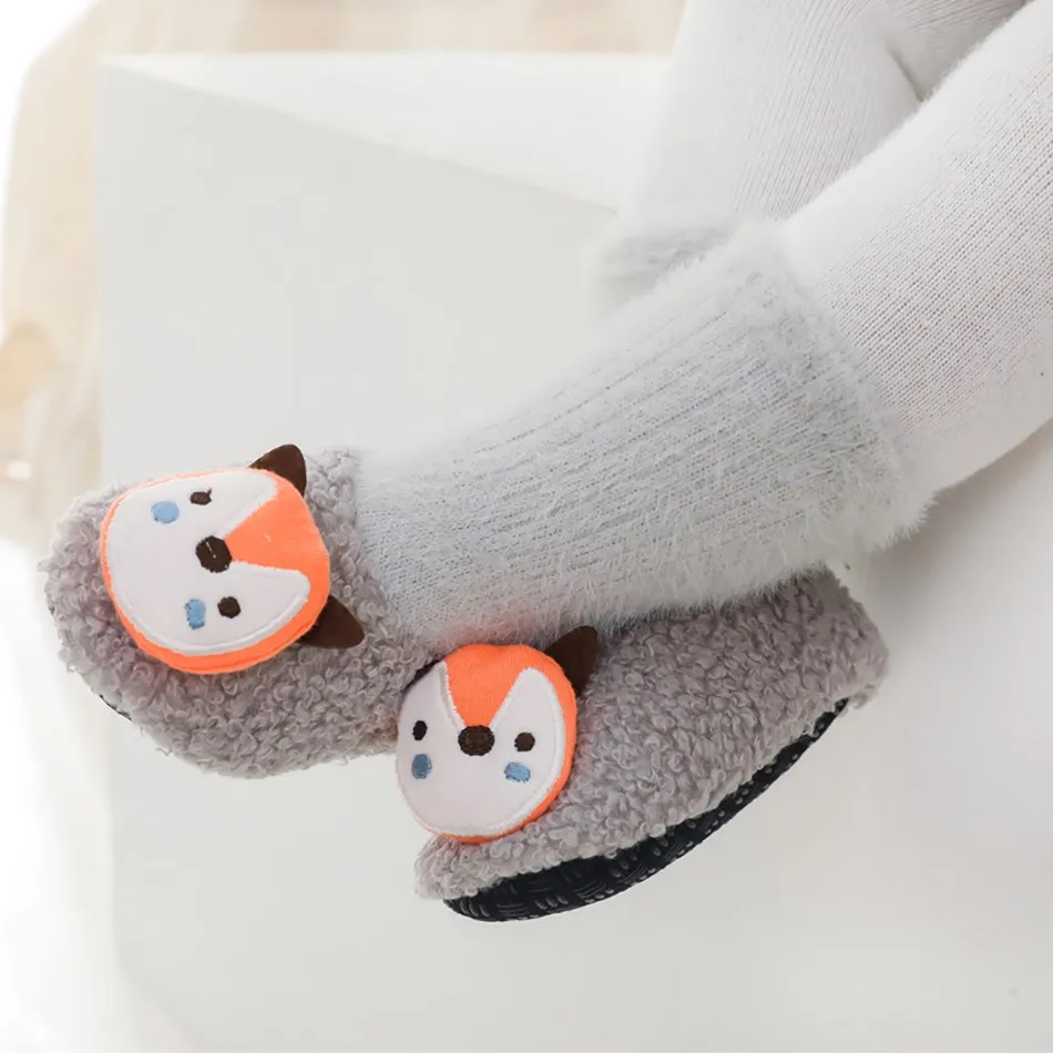 Baby First Walkers with Rubber Soles Infant Sock Newborn Autumn Winter Baby Girl Boy Floor Socks Shoes Anti Slip Soft Sole Sock