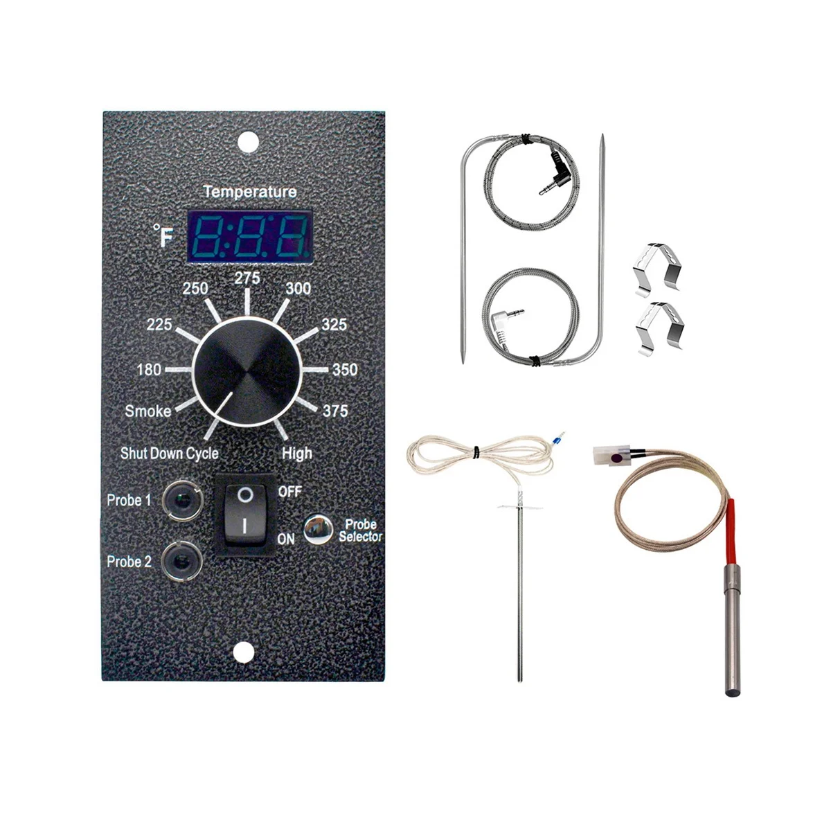 Digital Controller Grills Kit with 2 Meat Probes and Temperature Sensor for Grills Accessories