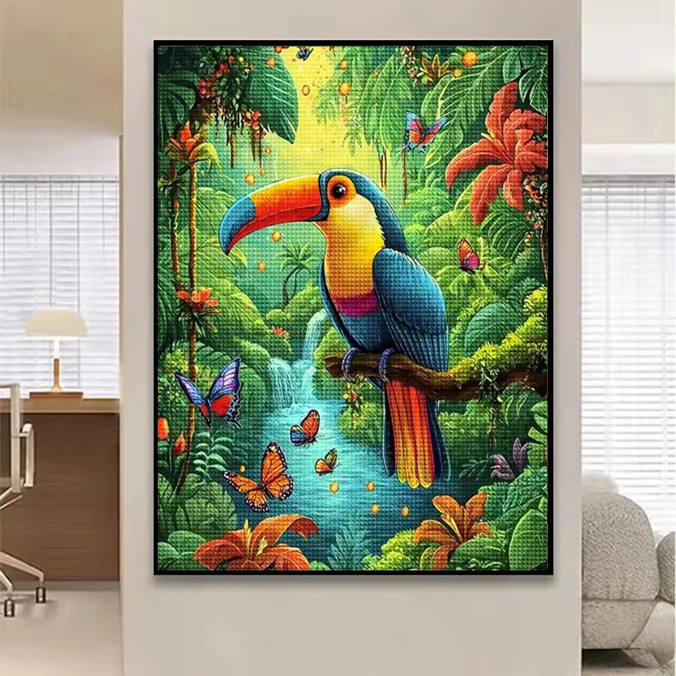 ภาพเพชรปักลายใหม่ล่าสุด นกแก้ว - Art And Craft Jungle บทวิจารณ์และราคา