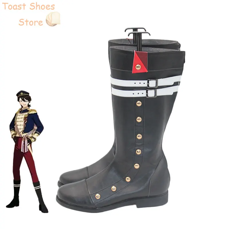 Sakuma Rei Cosplay Shoes Altered Cosplay Prop Halloween Carnival Boots PU Leather Shoes Costume Prop