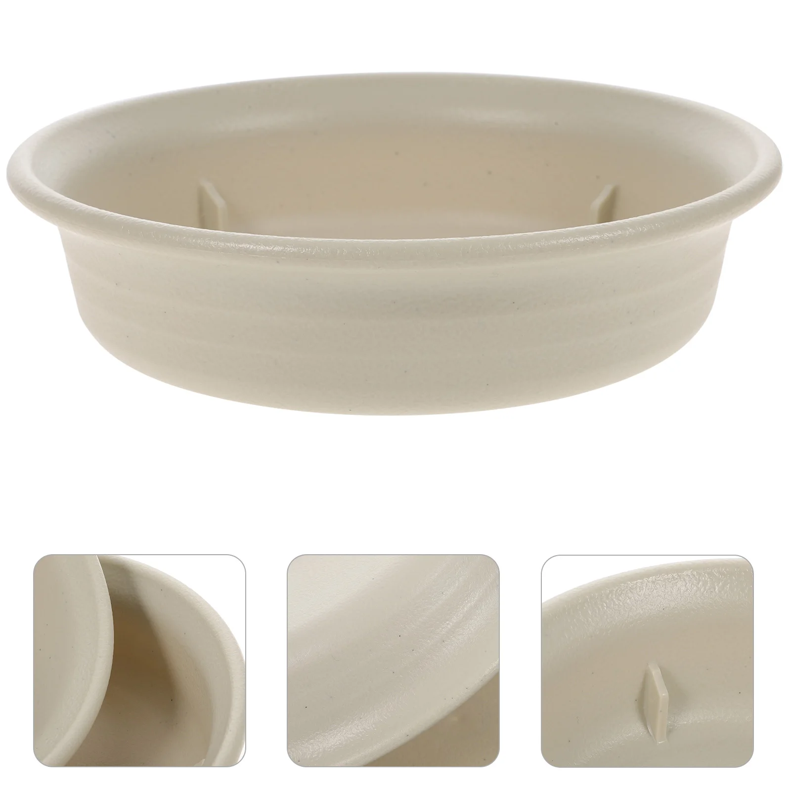 

2pcs Round Heavy Duty Resin Plant Saucer Tray Plastic Flower Pot Base Durable Water Drainage Tray For Indoor Plants Floor Clean