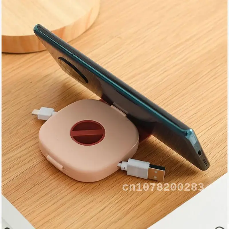 

Holder for Rotatable Cables Earphone Winder USB Cord Mobile Phone Data Cable Charger Wire Storage Box Reel Hubs Cable Winder