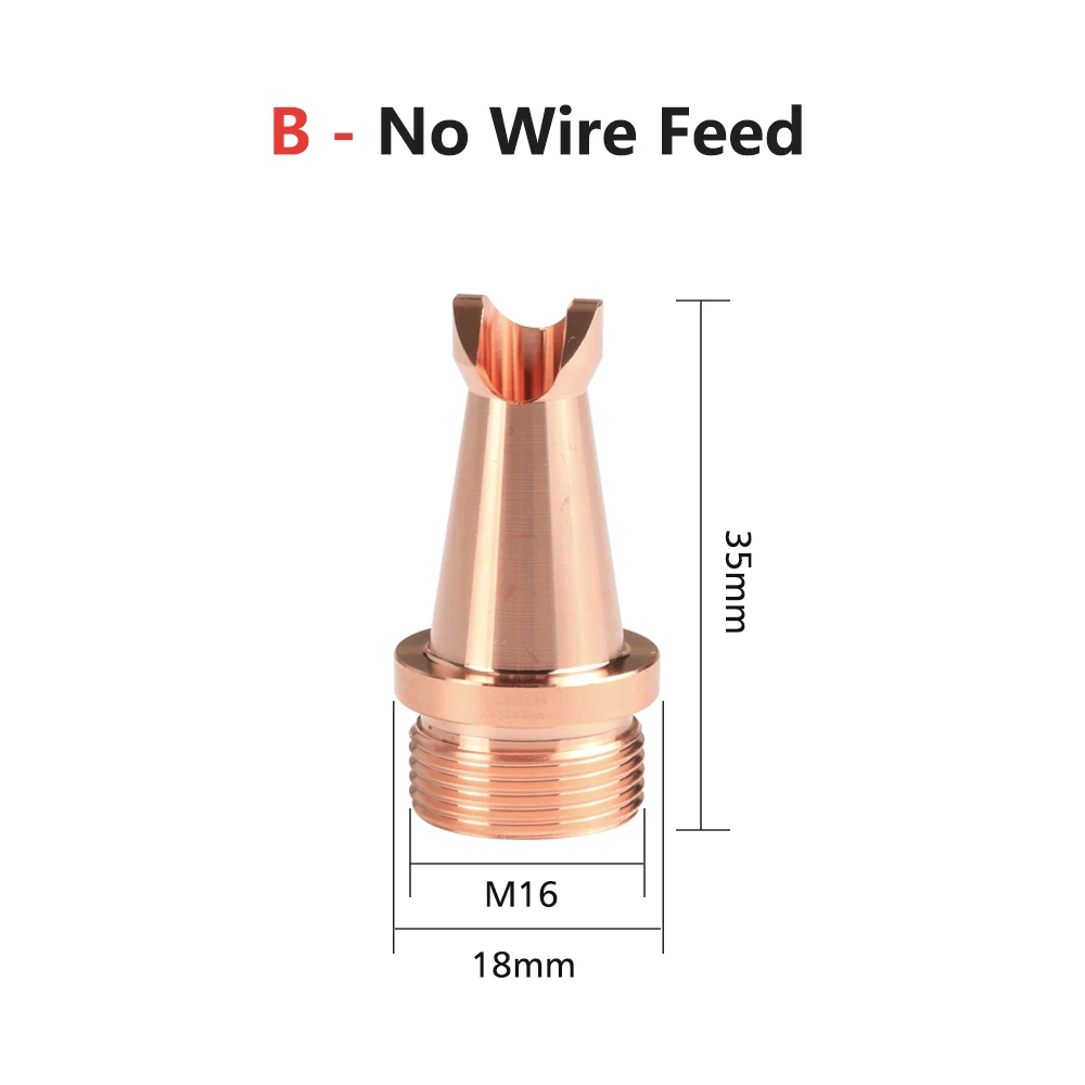 Imagem -04 - Xunjie Laser Soldagem Cabeça Bico Cobre Hand-held Thread tipo A-h Bico de Corte para Cqwy Sup Máquina de Solda Portátil M16