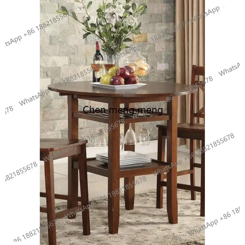Cherry Finish Counter Height Table