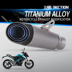 Racing Motorcycle Slip on Exhaust 51mm Performance Titanium Alloy Motorcycle Mufflers Exhaust Silencers carbon fiber