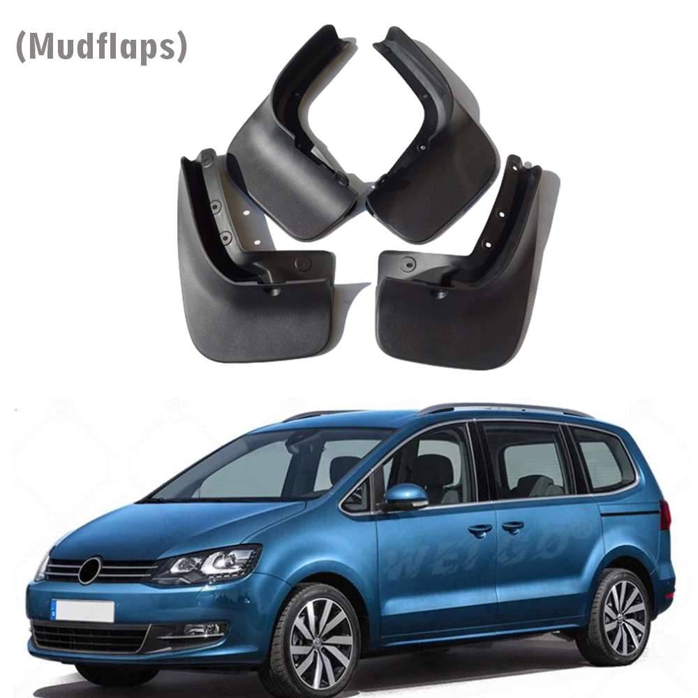 Garde-boue avant et arrière pour Volkswagen, garde-boue, garde-boue, accessoires de voiture, VW Sharan 7N, 4 pièces