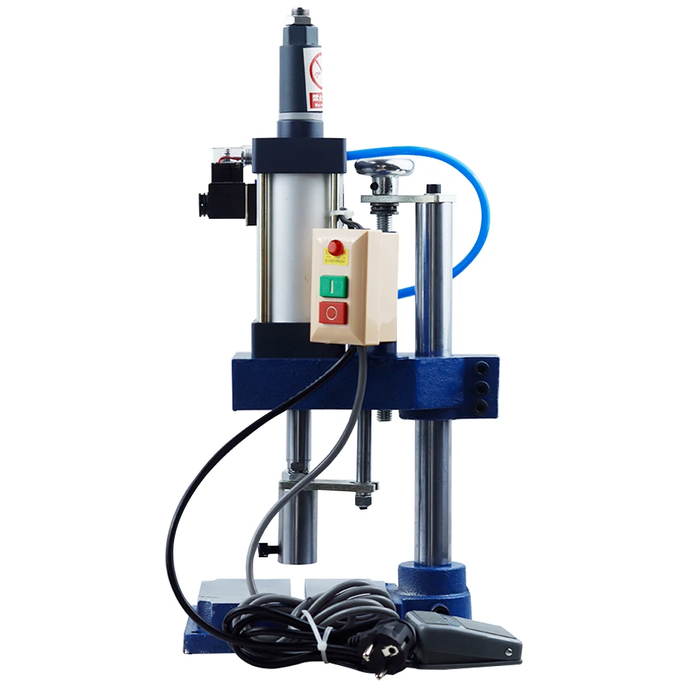 Bench Pneumatic Press Pneumatic Punch 110/220V Mechanical Press Pneumatic Machinery Punching