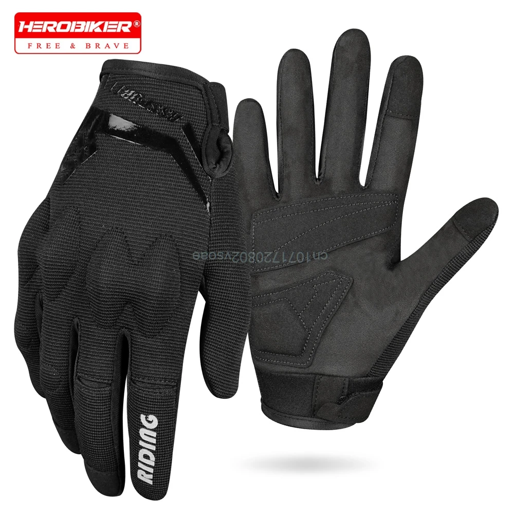 

Летние мотоциклетные перчатки с сенсорным экраном, дышащие, сетчатые, противоскользящие, ударопрочные, для езды на мотоцикле, для байкеров