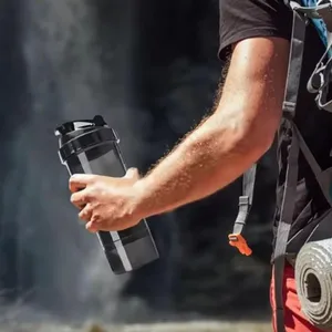 500ml Cangkir Pengocok Protein Portabel dengan Wadah Penyimpanan Bubuk Cangkir Pencampur Botol Air Olahraga Gym dengan Peralatan Minum Bola Pengocok Kawat 10 botol air lucu dengan penjualan terbaik - №