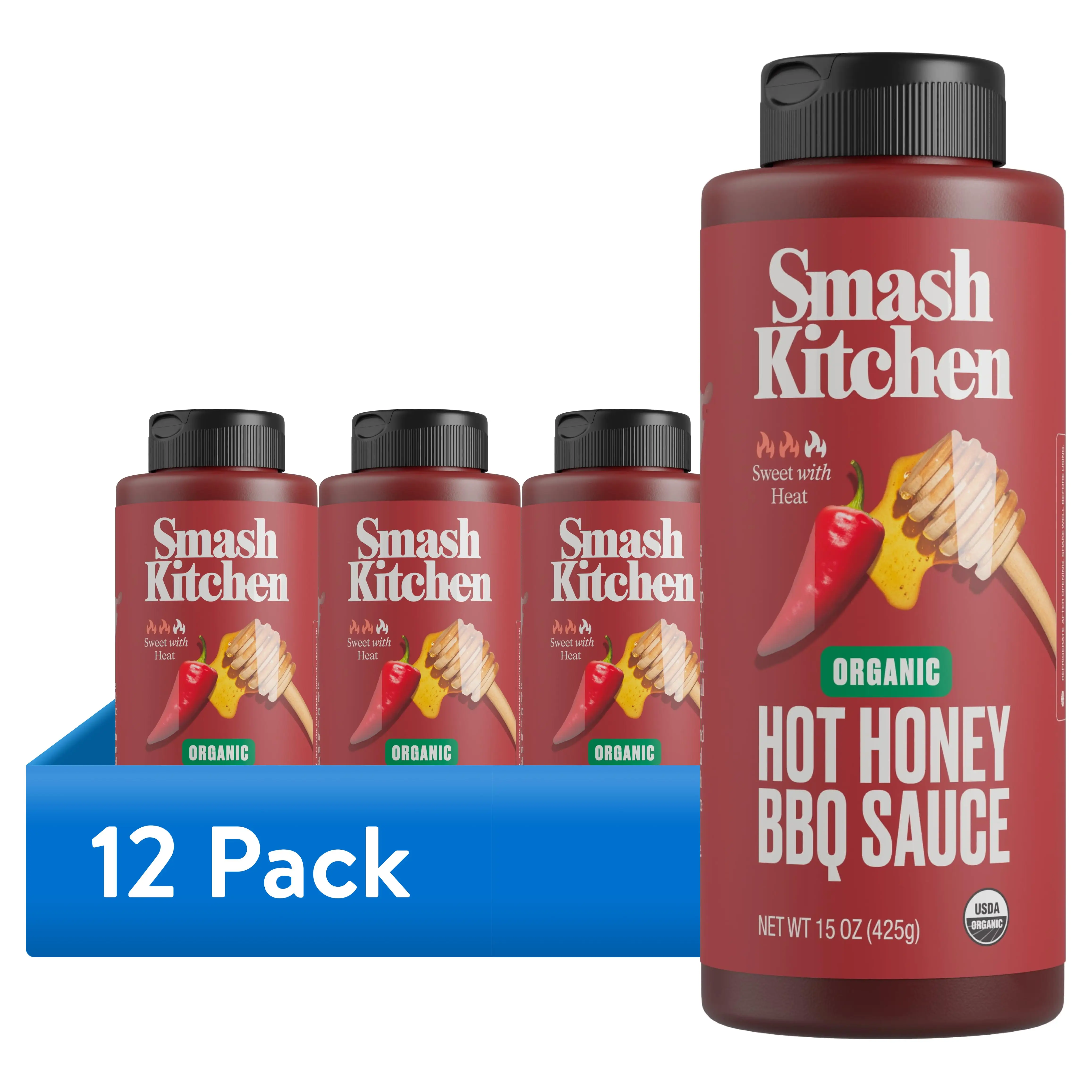 

Organic Hot Honey BBQ Sauce 12 Pack 15 oz Bottles