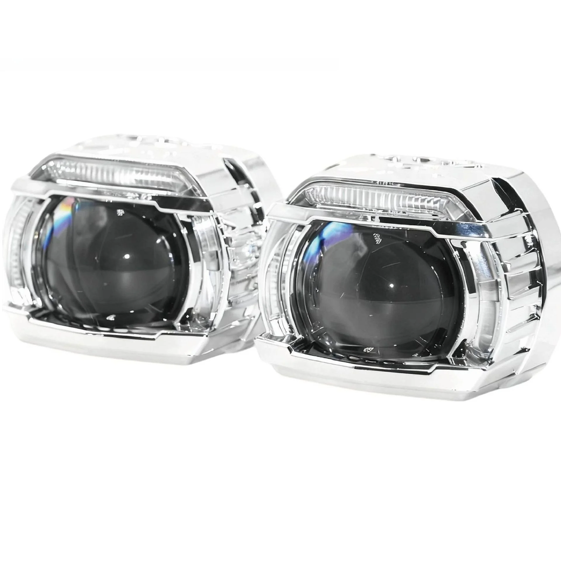 Second-generation LED high beam cannon modified lens,car headlights LED headlights non-destructive installation laser cannon