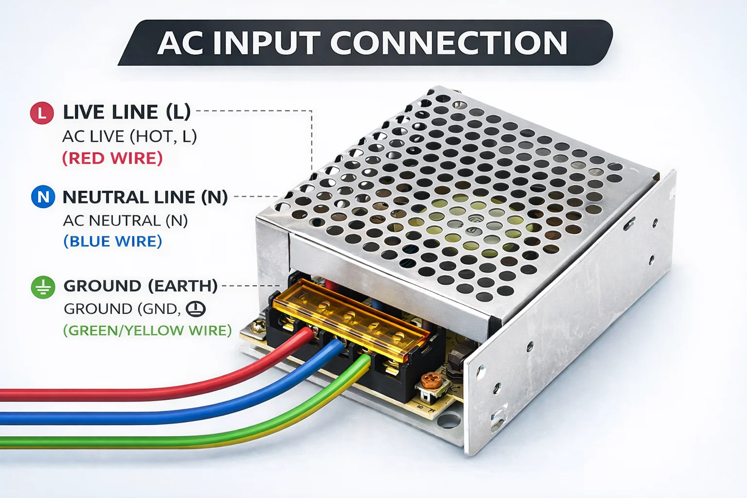 3V 9V 15V Switching Power Supply SMPS AC‑DC Transformer 1A 2A 3A 5A 10A 20A 30A 6W‑120W Power Adapter for LED Strip CCTV Camera