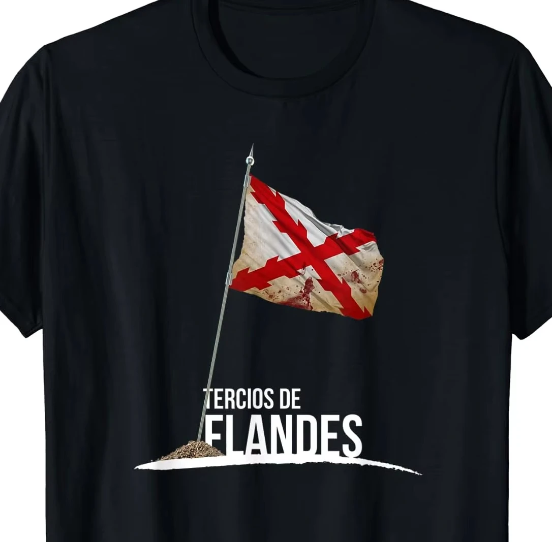 

Cruz De Borgoña. Tercios De Flandes. Tercios Españoles T-Shirt Short Sleeve Casual Cotton O-Neck Summer Men T Shirts