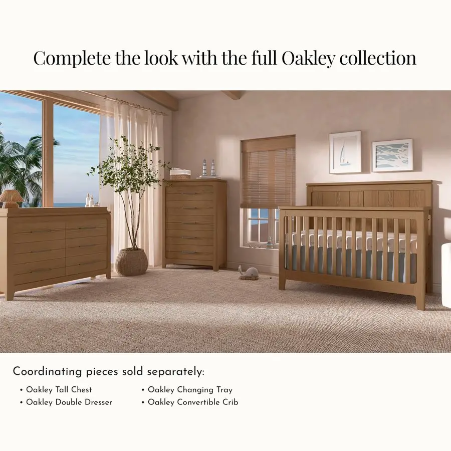 صينية تغيير أطفال من أوكلي لخزانة الملابس المزدوجة في سطح الطاولة المتغير العالمي من هيكوري مع دعامات أمان للحضانة المدمجة #6