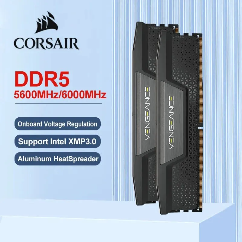 CORSAIR VENGEANCE DDR5 RAM 16GB 32GB 5200MHz 6000MHz 6400MHz 96GB(48G*2) Intel XMP ICUE Compatible Computer Memory - Black