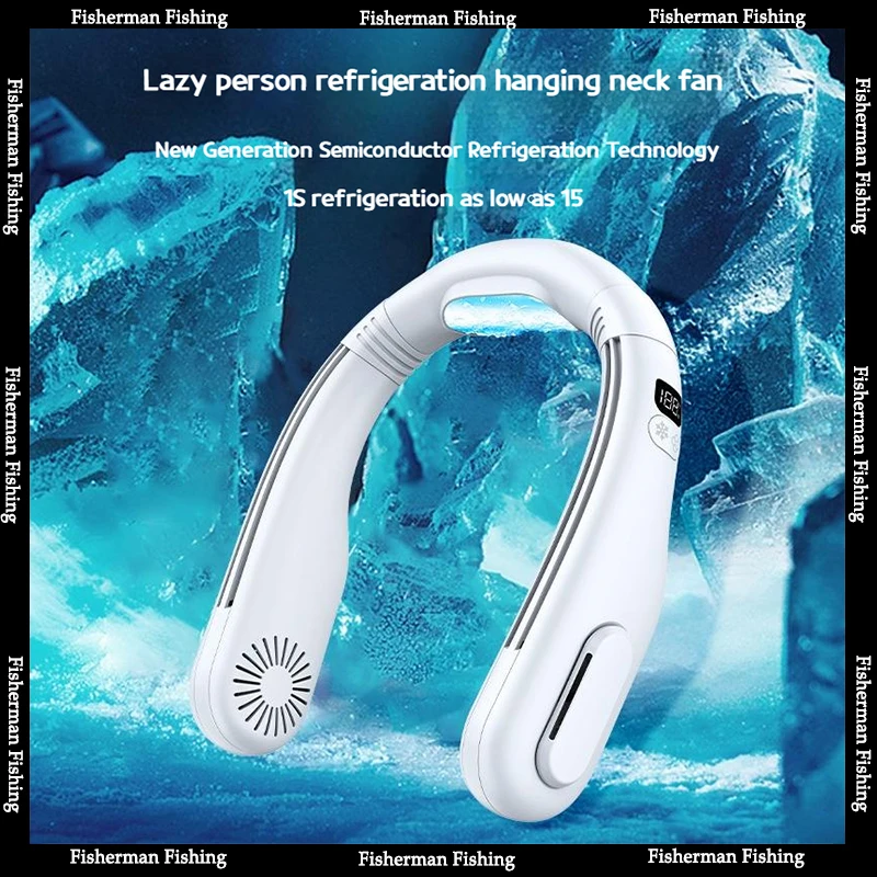 Hanging Neck Fan Portable Refrigeration Usb Charging Fan Outdoor Sports Running Fitness Mute Air Conditioning Hanging Neck Fan