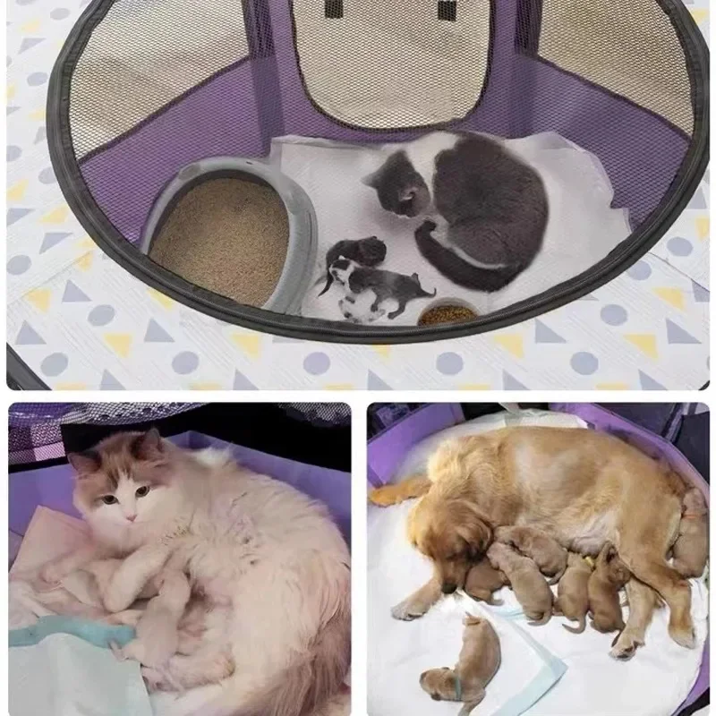 Kattenbezorgruimte met opvouwbaar ontwerp Puppy Kitten House Bedden Comfortabele katten Tentbodem Waterdichte hondenkatten Benodigdheden fatoеilioilioilio Frances