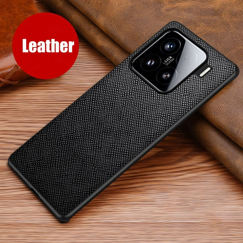 

Cover For Xiaomi 15 Pro Cross Leather Phone Case For Mi 13 14 Pro 12S 11 Ultra Hard PC Bumper Protect Cover For Mi 14 13 15 Pro