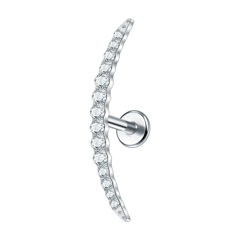 SWANJO Moon Cartilage Piercing Implant Titanium 6