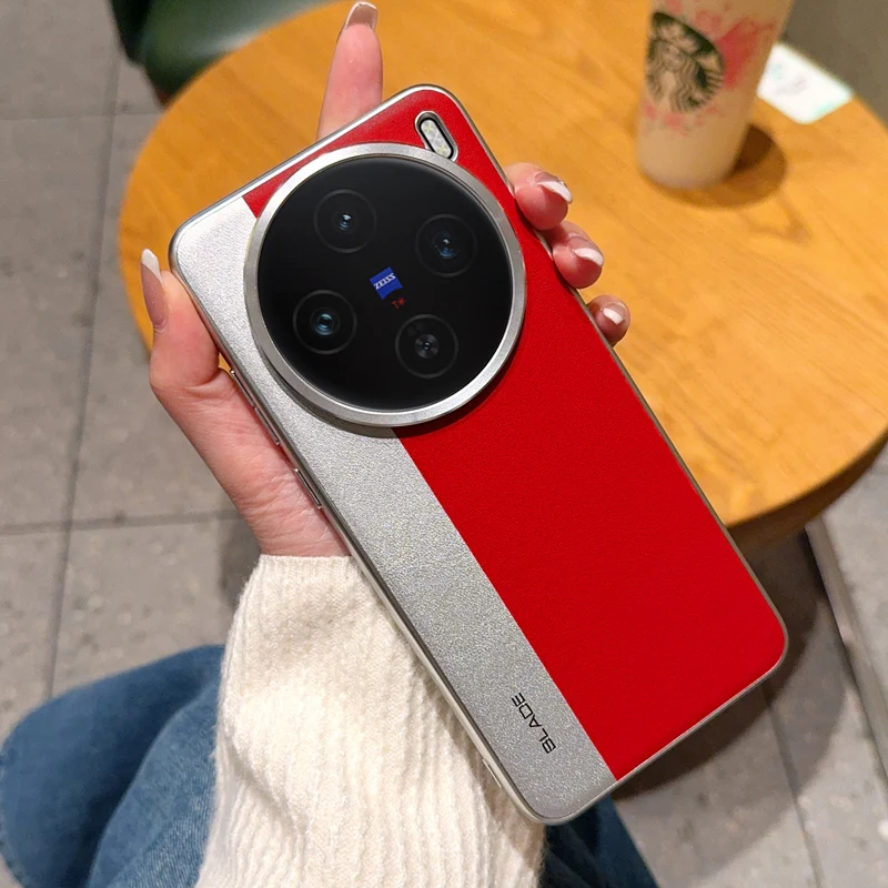 

For VIVO X100 X100S X100S Pro X100 Pro X100 Ultra electroplating double-piece imitation color drop-resistant mobile phone case