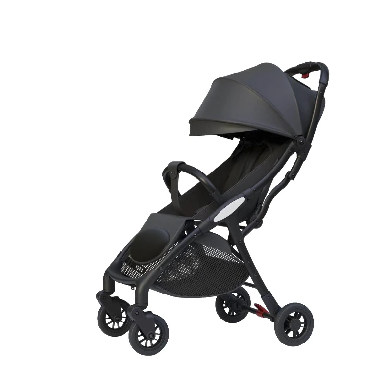 

The baby stroller is ultra-light and portable, and the newborn can sit or lie down, fold and collect the car with one button