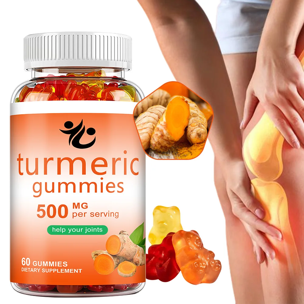 Turmeric Gummies for Joint and Mobility Support, 60 Count, Turmeric Supplement for Enhanced Absorption, Immune & Antioxidant