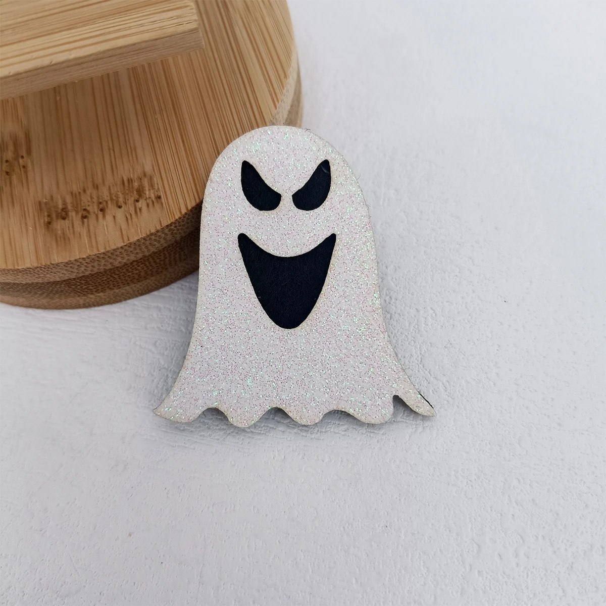 Neue Halloween Filz Stoff Bunte Glitter Cartoon Schädel Kopf Fledermaus Spinne Kürbis Haarnadeln Haar Clips Halloween Liefert Kopfbedeckungen – Detail 12