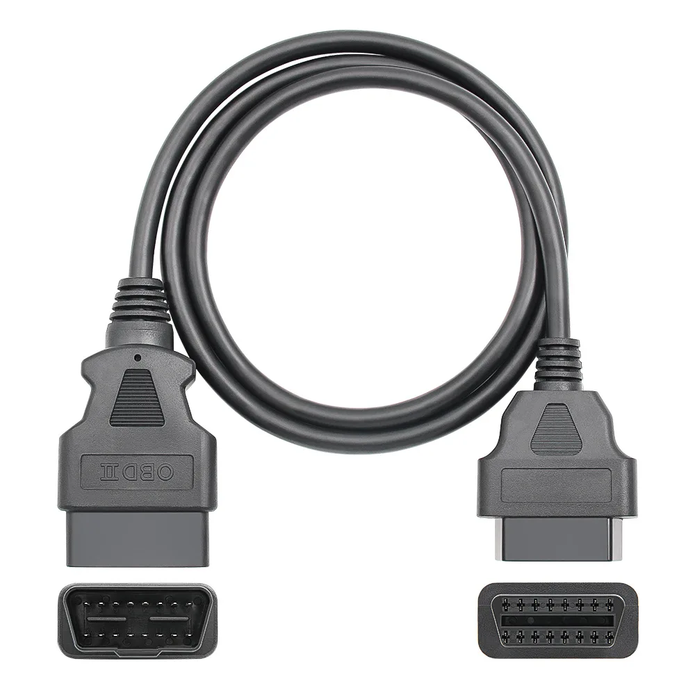 30/50cm 1/1.5/3/5m OBD2 16Pin Cable Male To Female Straight Plug OBD Extension Cord for Auto ECU Diagnostic Key Programmer