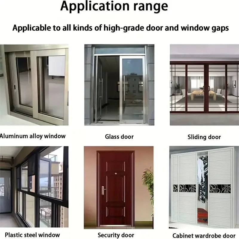 32.8Ft Weather Stripping Door Window Seal Strip, Selfadhesive Strong Adhesion, Soundproofing, Draft Blocker, Dustproof