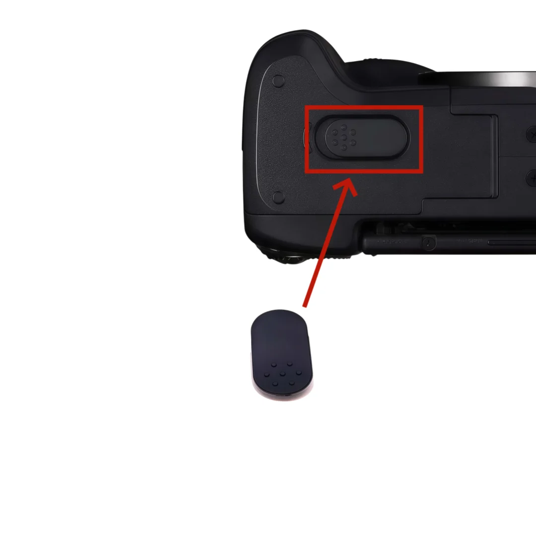Battery Door Rubber Cover Plug For Canon EOS M M2 M3 M5 M10, Gray Camera Battery Compartment Rubber Cap Replacement Part view 5