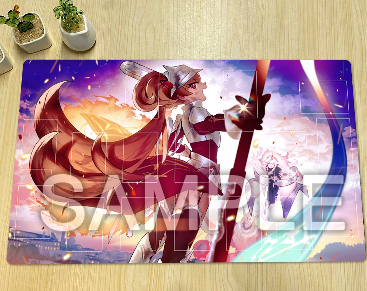 YuGiOh Centur-Ion Primera Playmat Centur-Ion Trudea TCG Mat CCG Board Game Pad Trading Card Game Mat Rubber Mousepad Free Bag