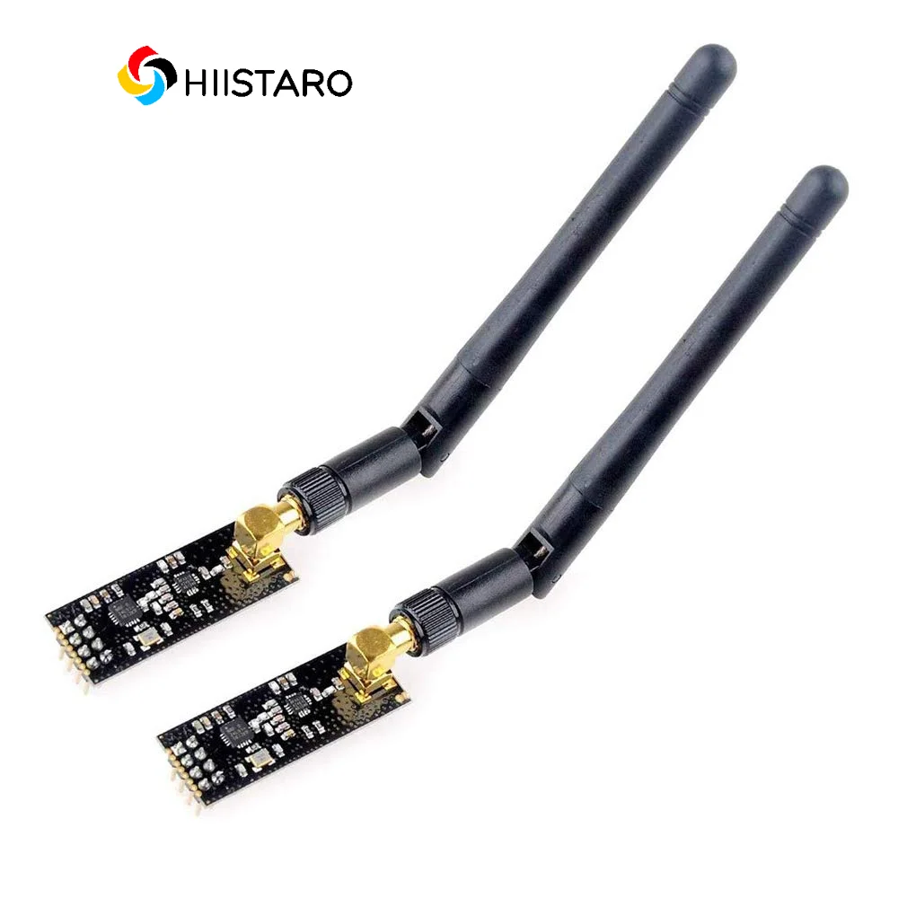 【セール中】SMAアンテナ付きRFワイヤレストランシーバモジュール,nrf24l01 pa lna,2.4g,1100m, 1個