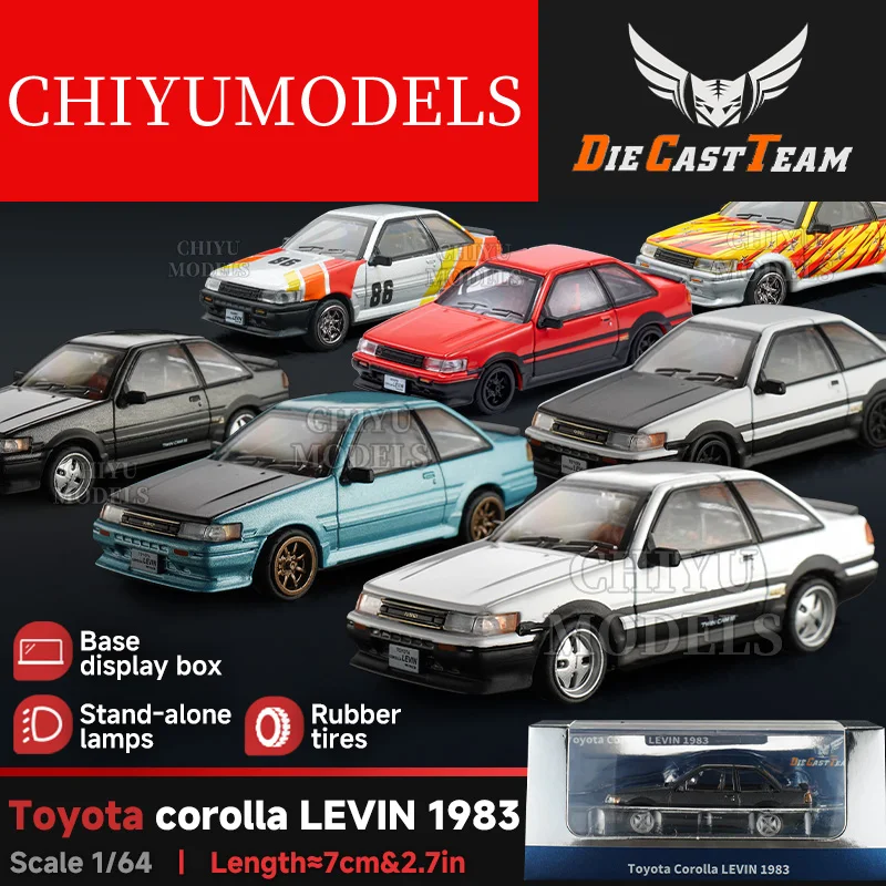 

DCT 1/64 AE86 металлические литые автомобили, коллекционные модели игрушек для мальчиков