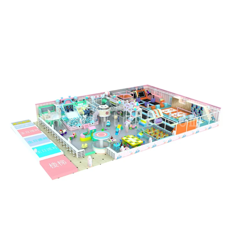 

YLWCNN Customized Family Indoor Playground Park Children Amusement Play Equipment Baby Trampoline Park Games