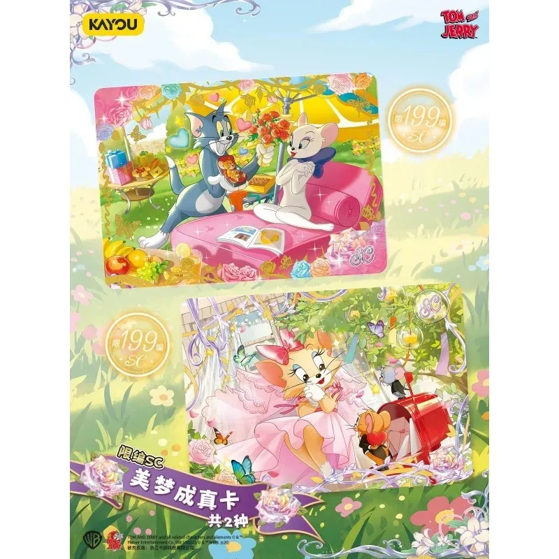 Genuine KAYOU Tom & Jerry Trading Cards, Baitian Pack, Classic Rival Collectible Cards, Toy Gift