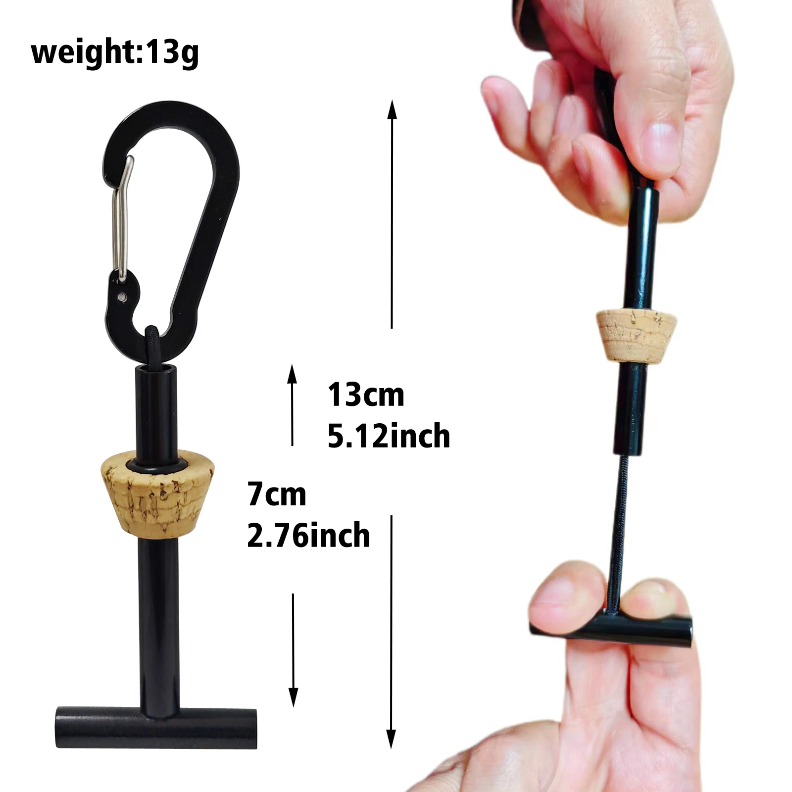Maximumcatch Multi-Type Tippet Spool Holder Cork Fly Tippet Rack with Bottle Holder Aluminum Fishing Line Tool Organizer