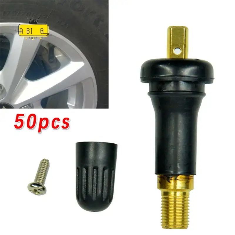 

ABIB -TPMS Tire Pressure Sensor Valve Stem Car Rubber Rim TPMS For General Motors, Tire Pressure Monitoring Valve, 50PCS