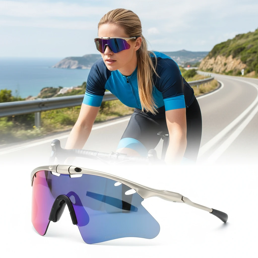 futuristic-polygon-polarized-cycling-sunglasses-uv400-sports-glasses-sand-silver-frame