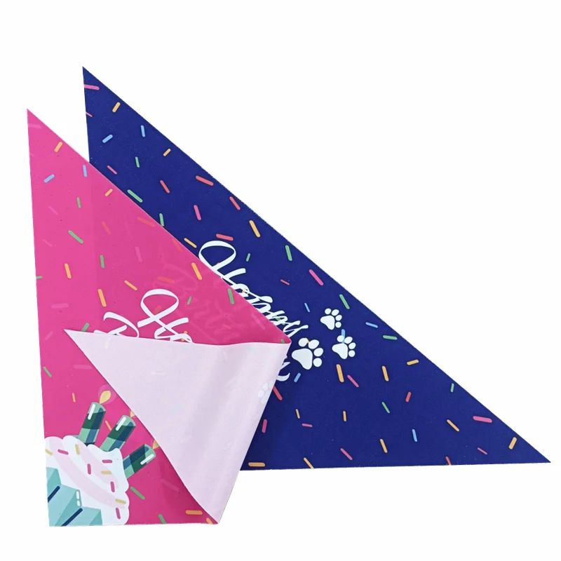 Dog Birthday Boy&Girl Bandana Pet Happy Birthday Party Supplies Triangle Bibs Scarf Accessories For Doggy Large Dog