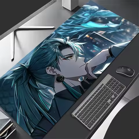 Mouse Pad Gaming Accessories PC Gamer alfombrilla Wuthering Waves Jiyan Computer Desk Mat Laptop Varmilo Keyboard Pads Mousepad