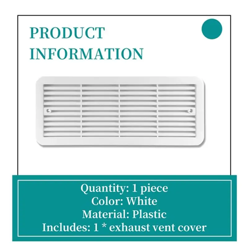 【 Store!!】 RV Side Air Outlet Cover Caravan Cooling Fan Cover RV Exhaust Fan RV Dustproof Vent Cover Ventilation Vent Fan