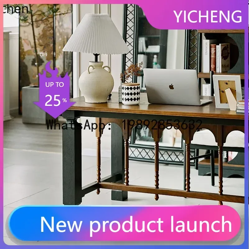 

BGZ- solid wood living room large desk meal desk integrated to the living room large board table