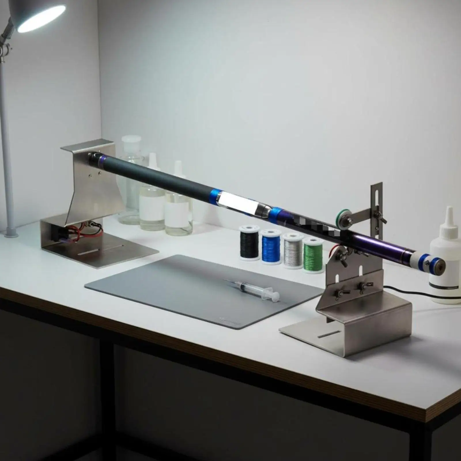 Rod Building Gluing Machine Reversible Rotation Epoxy Coating Device for Fishing Rod Holder Apparatus and Support