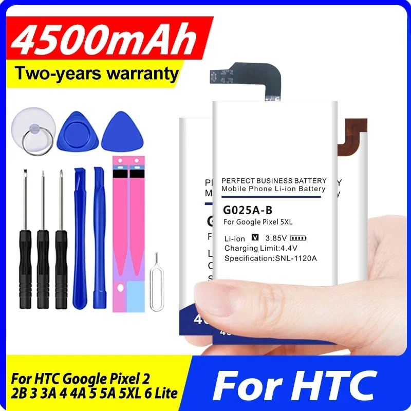 New G025J-B G020J-B G011A-B G020E-B G025A-B G27FU GMSB3 Battery GTB1F For HTC Google Pixel 2 2B 3 3A 4 4A 5 5A 5XL 6 Lite + Tool