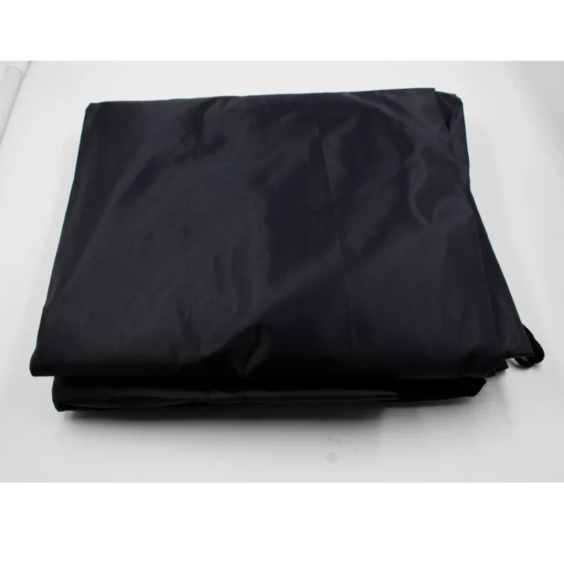 

Black, waterproof cover, dust and sun protection canopy tent storage bag, with drawstring belt and two hand straps.