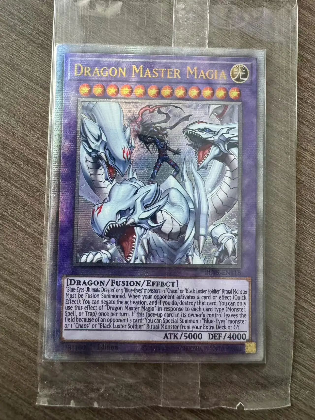 Yu-Gi-Oh Battles of Legend: Terminal Revenge QCSER BLTR Dragon Master Magia Collectible custom game cards (not the original)