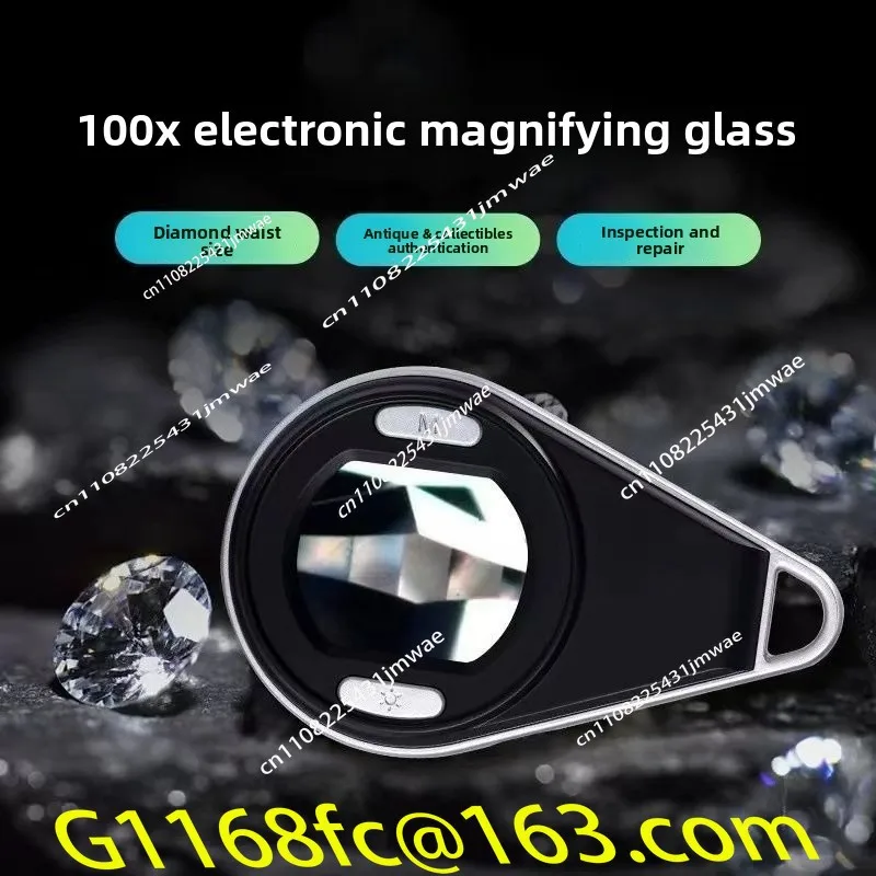 100 Times for High Definition Digital Magnifying Glass Identification