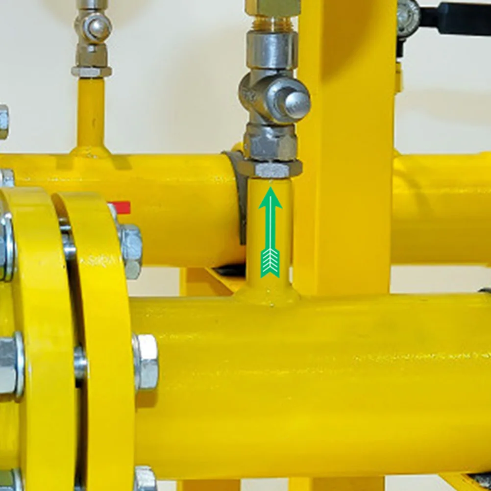 10 Pcs Arrow Stickers Indication Sticker Screen Printed Oil Proof Tear Proof Wall Floor Decals Adhesive Signs