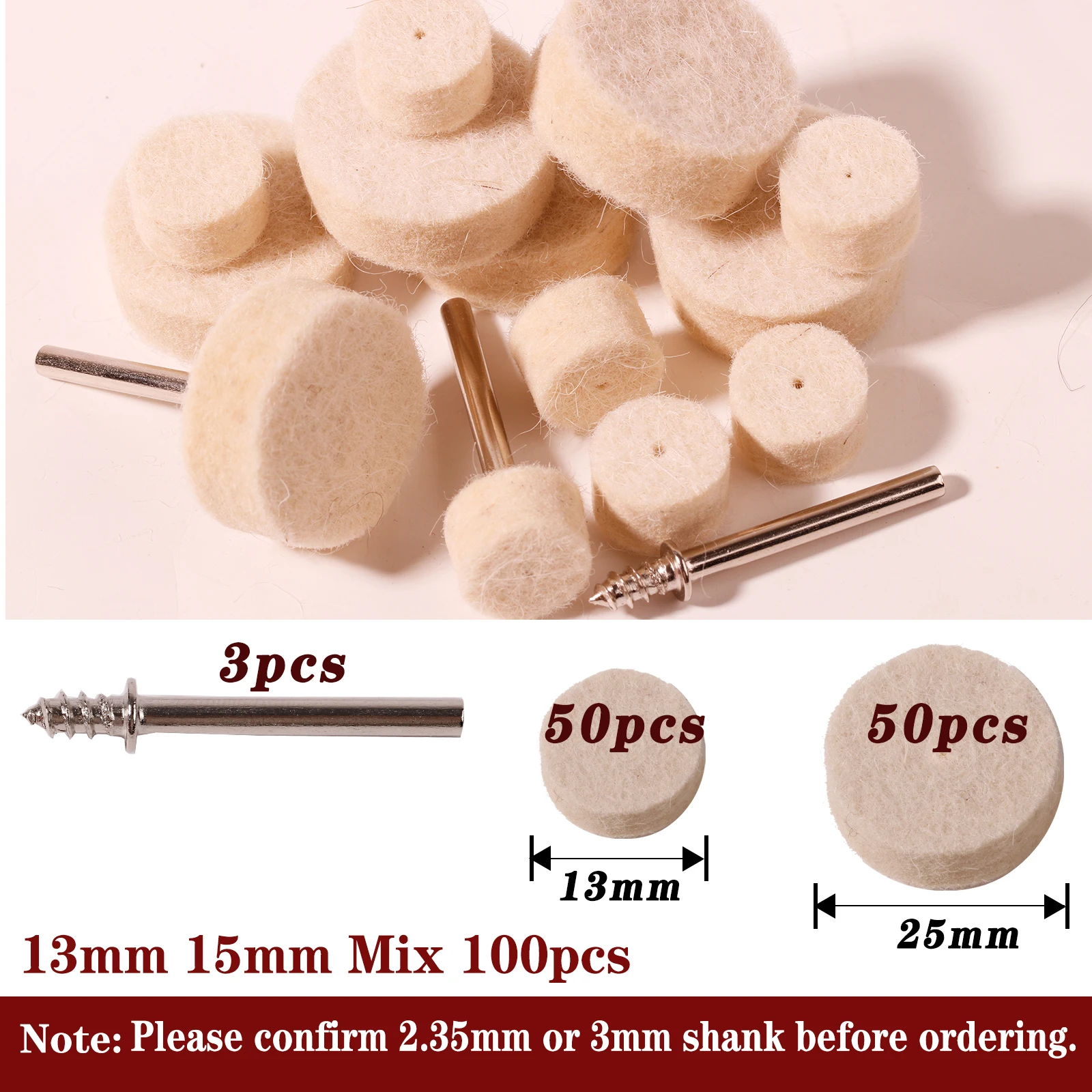 Variant: 13mm 25mm mix 100pcs